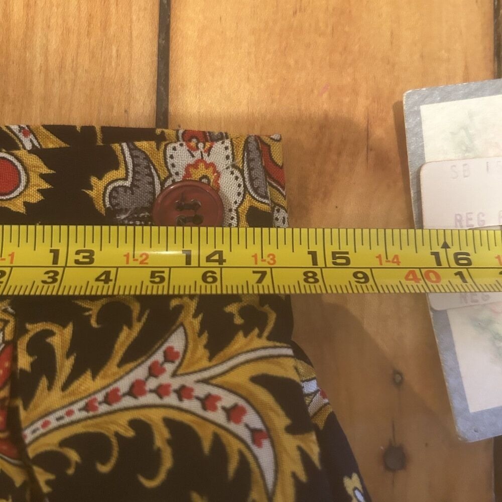 NWT VTG Susan Bristol Rayon Wool Midi Skirt-Multicolor Paisley-Sz 14-Gypsy-Boho - Picture 9 of 10